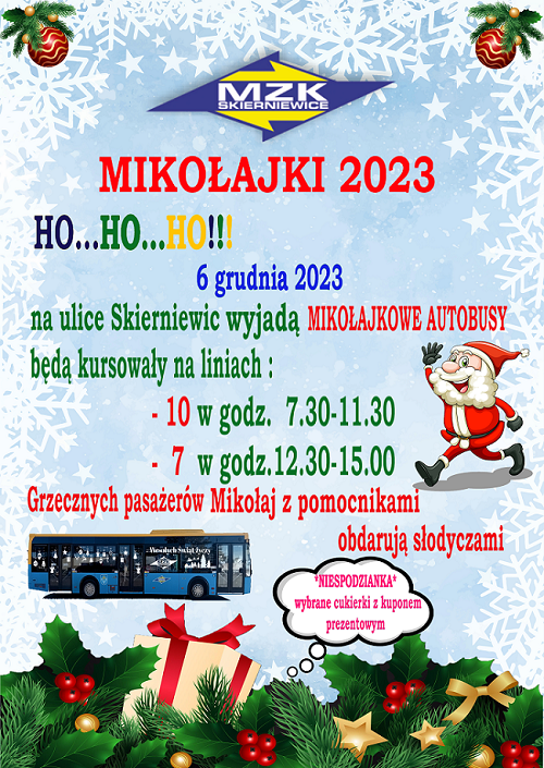 Zaproszenie na Mikołajki 2023 700